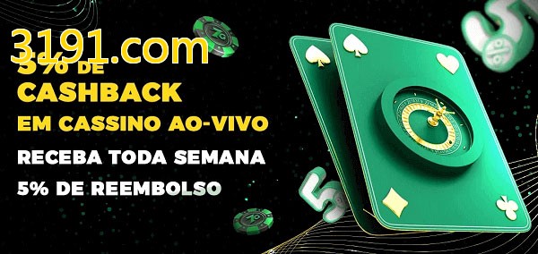 Promoções do cassino ao Vivo 3191.com